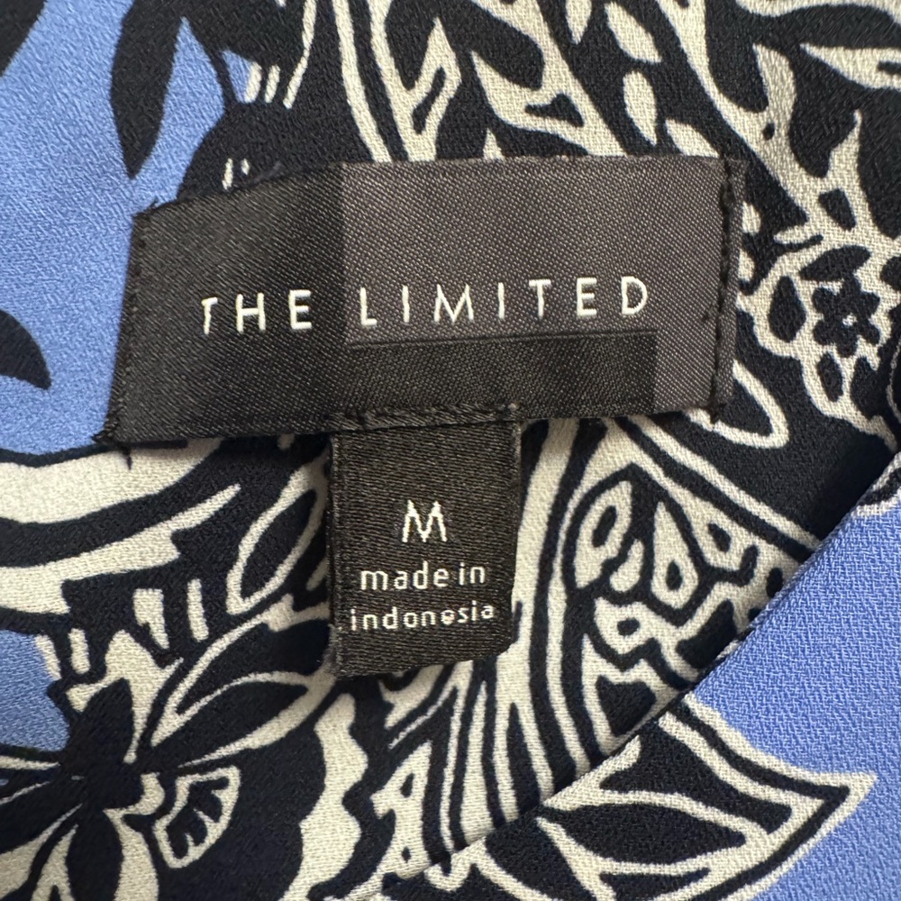 The Limited Blue and Navy Patterned Blouse - Picture 5 of 5